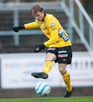 Elfsborgs Simon Hedlund i matchen i Svenska Cupen mellan