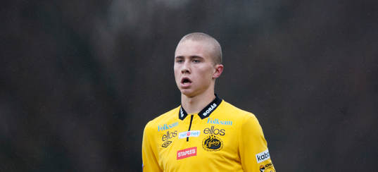 Elfsborgs Sebastian Holmén i matchen i Svenska Cupen