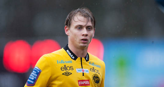Elfsborgs Simon Hedlund  i matchen i Svenska Cupen mellan