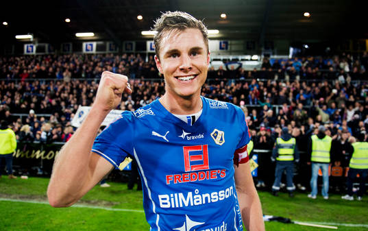 Halmstads Rickard Magyar jublar