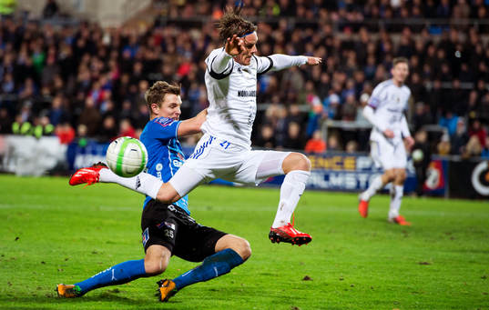 Halmstads Rickard Magyar och Sundsvalls Eric Larsson