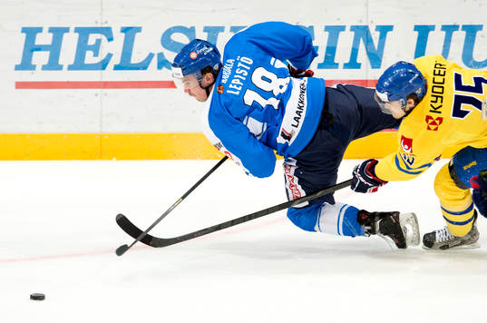Finlands Sami Lepistö och Sveriges David Ullström