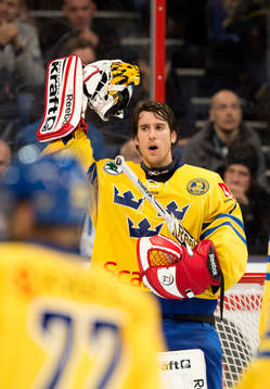 Sveriges målvakt Henrik Karlsson