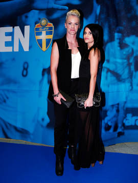 Nilla Fischer, Linköpings FC / VfL Wolfsburg med fru