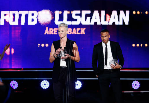 Nilla Fischer och Martin Olsson får priserna för Årets