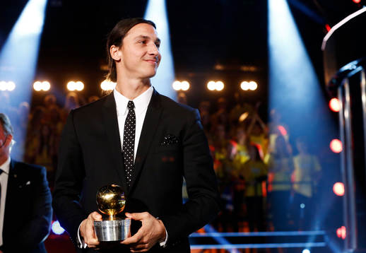 Zlatan Ibrahimovic fick Guldbollen