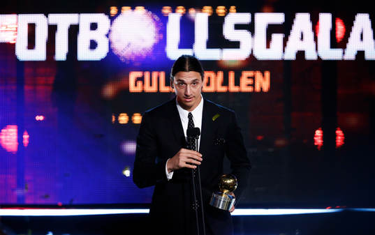 Zlatan Ibrahimovic fick Guldbollen