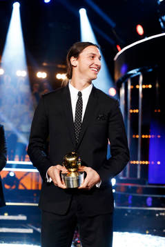 Zlatan Ibrahimovic fick Guldbollen