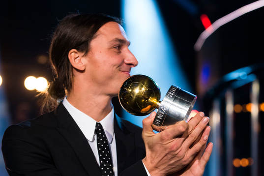 Zlatan Ibrahimovic fick Guldbollen