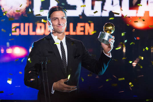 Zlatan Ibrahimovic fick Guldbollen