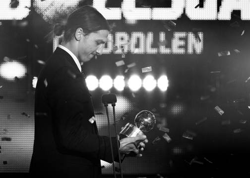 Zlatan Ibrahimovic fick Guldbollen