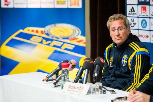 Presskonferens med Sverige förbundskapten Erik Hamrén