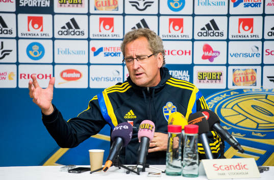 Presskonferens med Sverige förbundskapten Erik Hamrén