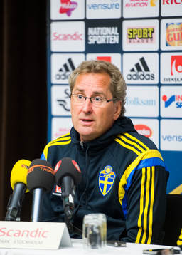 Presskonferens med Sverige förbundskapten Erik Hamrén