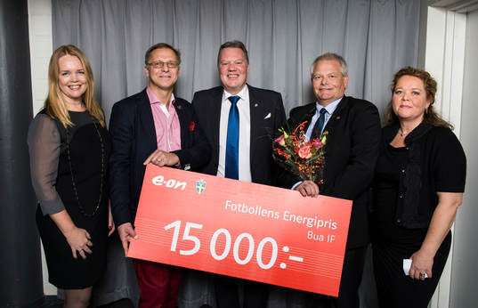 Fotbollens Energipris från E-on till Bua IF