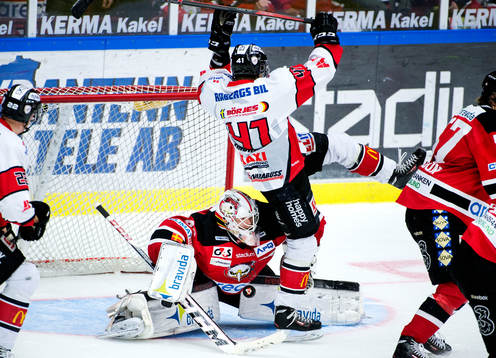 Malmö Redhawks målvakt Pontus Sjögren får Karlskronas