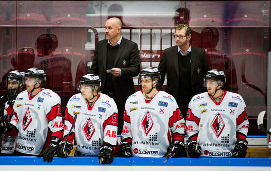 Karlskronas tränare Jan Karlsson och Karlkronas