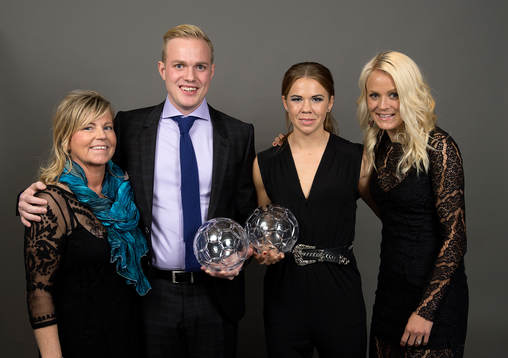 Jonas Eidevall och Jessica Samuelsson tilldelades pris av