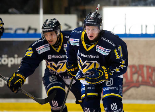 s Toni Rajala (h) och Patrik Carlsson