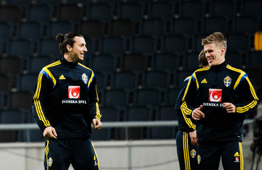 Zlatan Ibrahimovic och Pontus Wernbloom