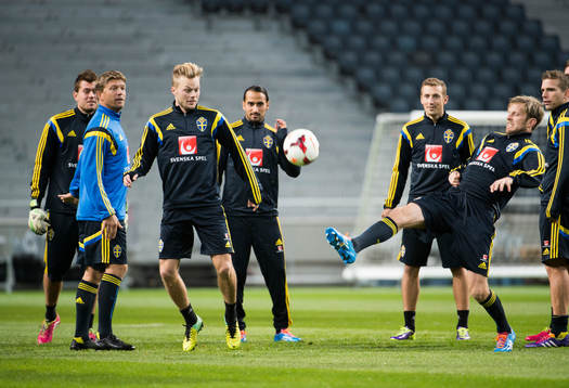 Marcus Allbäck, Sebastian Larsson, Alexander Gerndt,