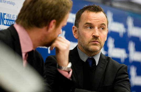 Luleås tränare Jonas Rönnqvist och assisterande tränare