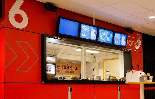 Kiosk i Kinnarps Arena