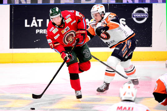 Frölundas Robin Figren och Växjös Eddie Larsson