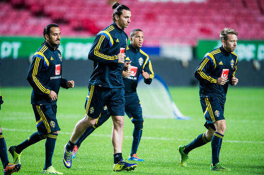 Erkan Zengin, Zlatan Ibrahimovic, Martin Olsson och Adam