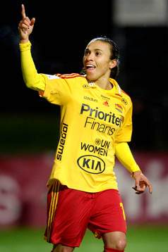 Tyresö Marta Vieira da Silva jublar