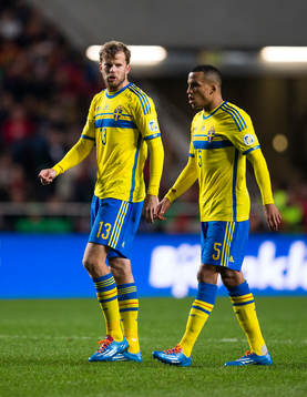 Sveriges Mikael Antonsson och Martin Olsson