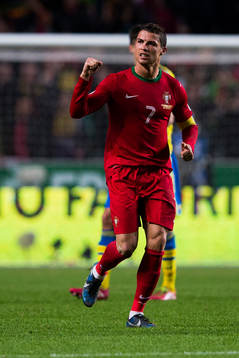 Portugals Cristiano Ronaldo jublar
