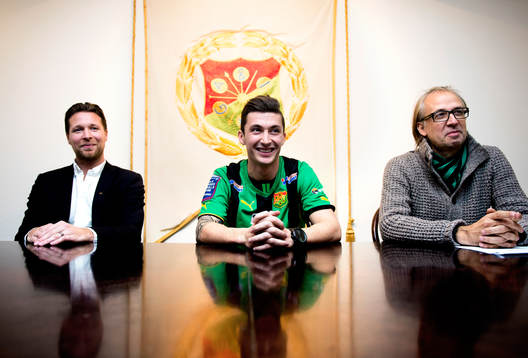 Gais sportchef Jonas Lundén (tv) och Ordförande Tomas