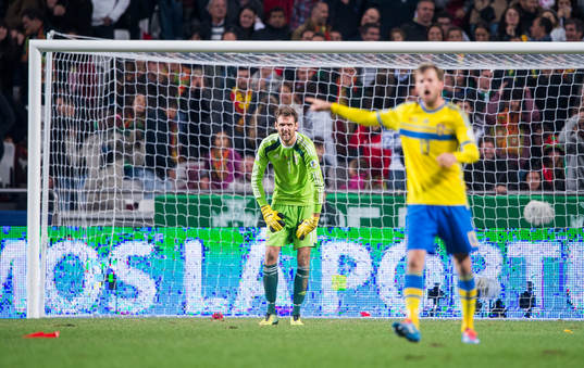 Sveriges målvakt Andreas Isaksson