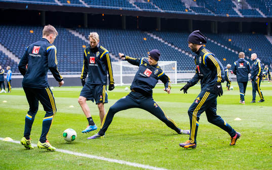 Pontus Wernbloom, Ola Toivonen, Zlatan Ibrahimovic och