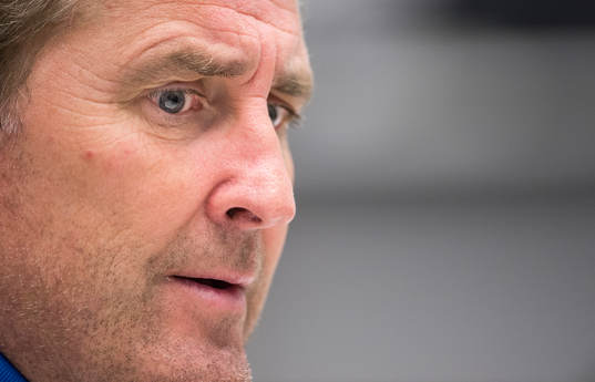 Presskonferens med Sveriges förbundskapten Erik Hamrén