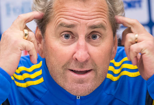Presskonferens med Sveriges förbundskapten Erik Hamrén