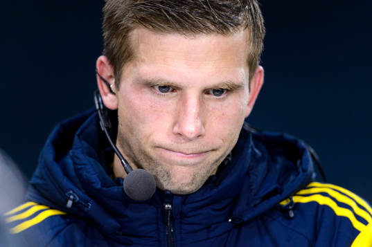 Sveriges Anders Svensson blir intervjuad av TV4