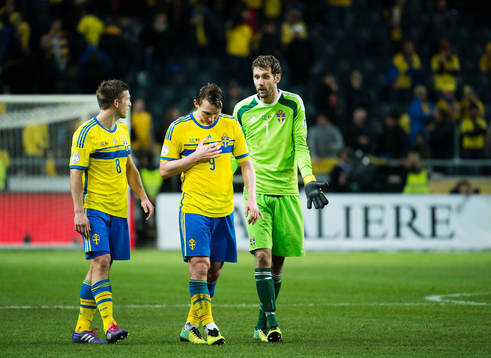 Anders Svensson, Kim Källström  och målvakt Andreas