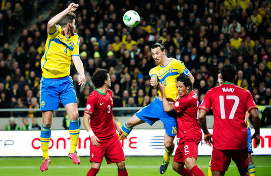 Per Nilsson, Pepe, Zlatan Ibrahimovic, Bruno Alves  och Nani