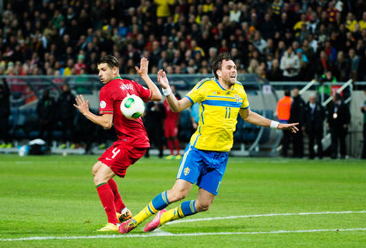Johan Elmander fälls