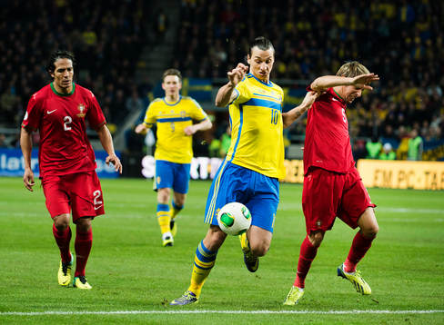 Zlatan Ibrahimovic  mot Fabio Coentrâo