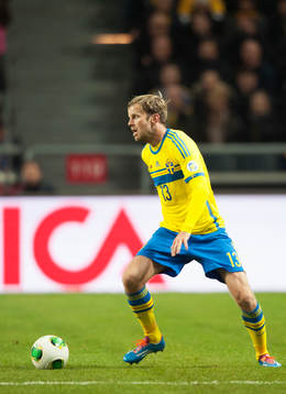 Mikael Antonsson i VM-kvalet mellan Sverige och Portugal i