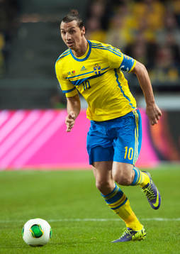 Zlatan Ibrahimovic i VM-kvalet mellan Sverige och Portugal