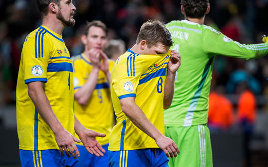 Sveriges Anders Svensson deppar