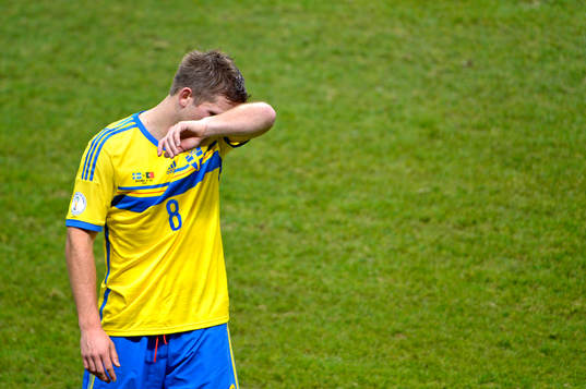 Sveriges Anders Svensson deppar