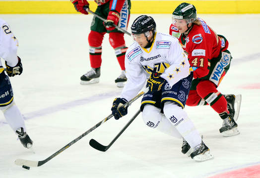 s Jason Krog och Frölundas Mathis Olimb