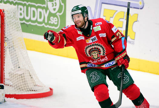 Frölundas Robin Figren jublar