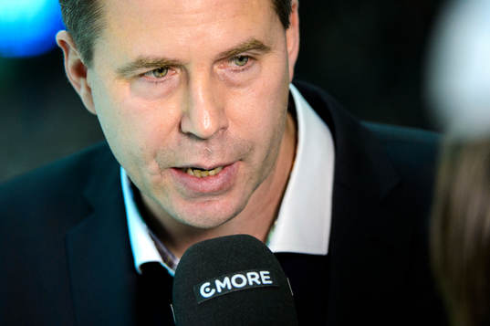 s tränare Ulf Dahlen Dahlén blir intervjuad av CMORE