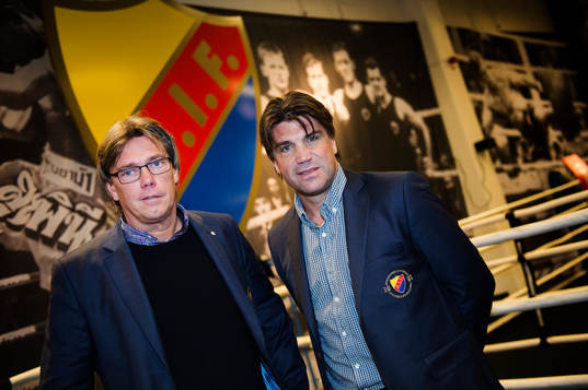 Djurgårdens nya tränare Per Olsson och Sportchef Bosse